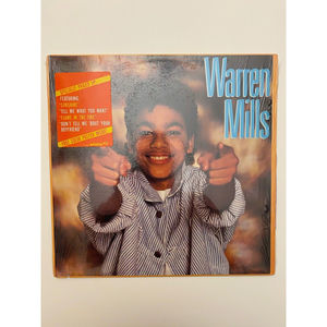 Warren Mills Self Titled LP Jive/Arista Records Shrink Wrap JL6-8388 With Poster